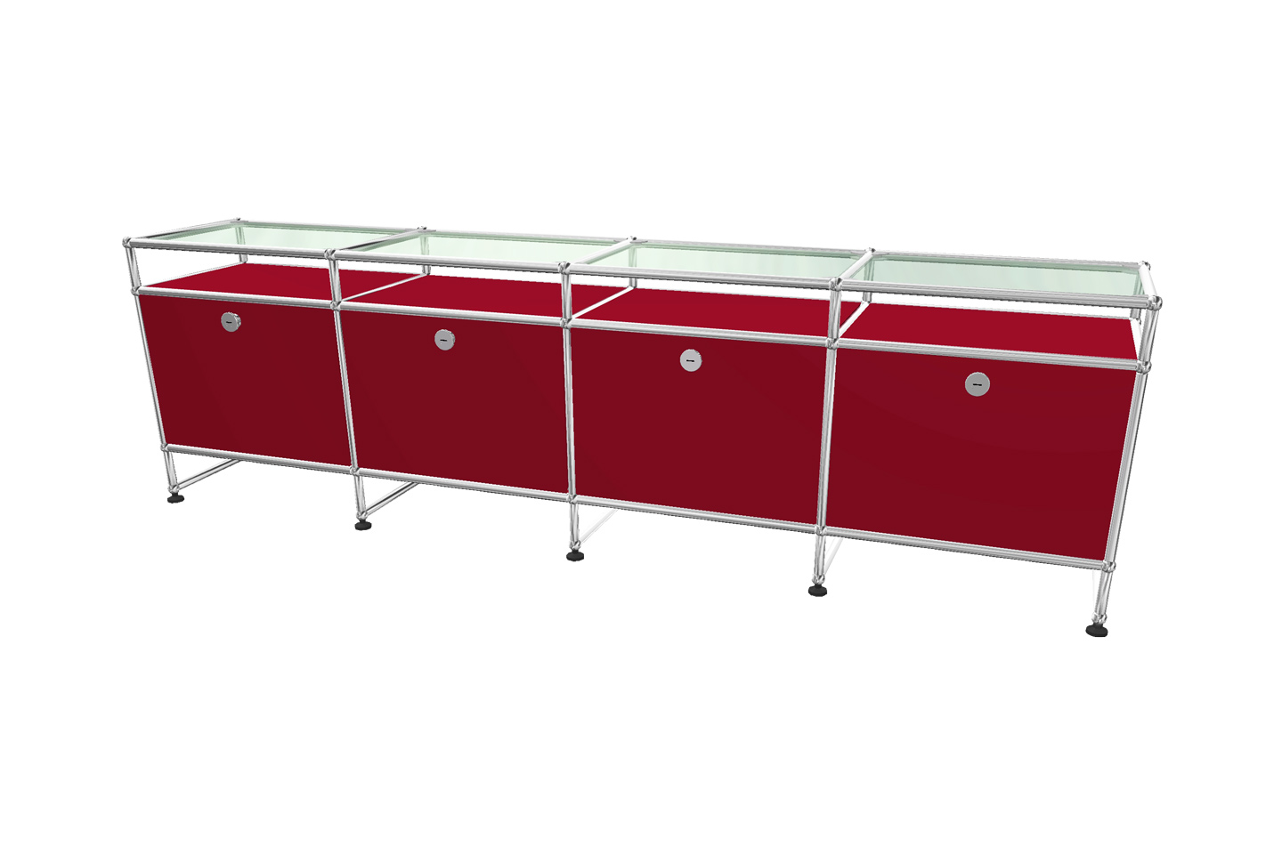 USM Haller TV-Board / Lowboard mit Glastablar