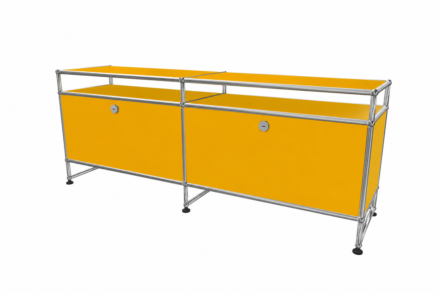 USM Haller TV-Board / Lowboard Grafietzwart RAL 9011