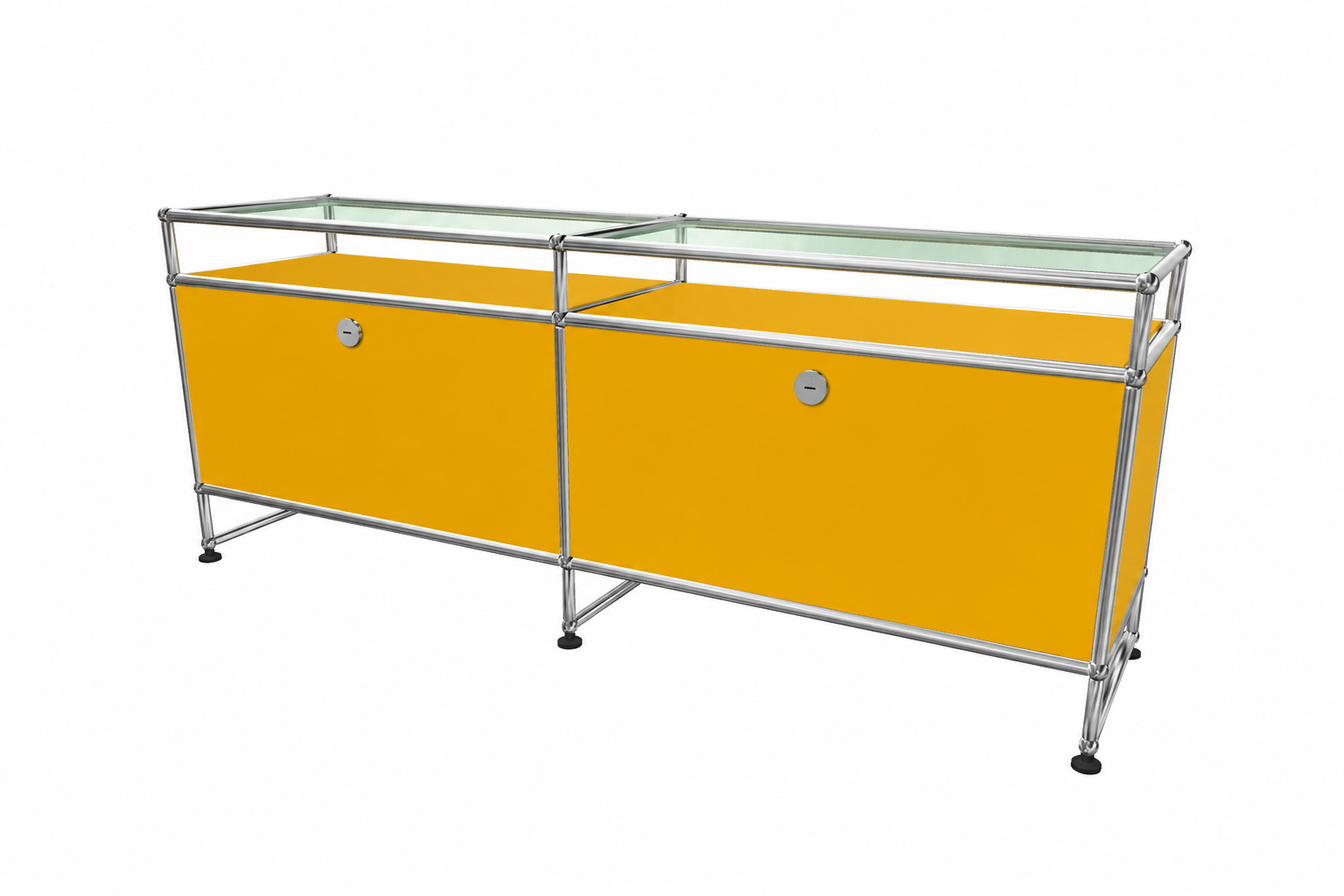 USM Haller TV-Board / Lowboard Grafietzwart RAL 9011