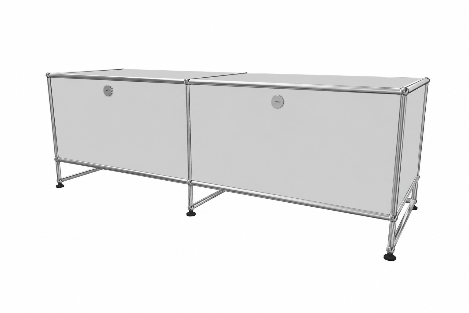 USM Haller TV-Board / Lowboard Grafietzwart RAL 9011