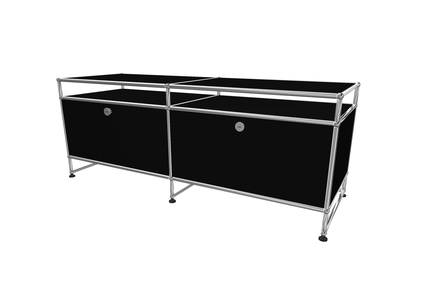 USM Haller TV-Board / Lowboard mit Sockel und Aufsatz Tiefe 50 cm