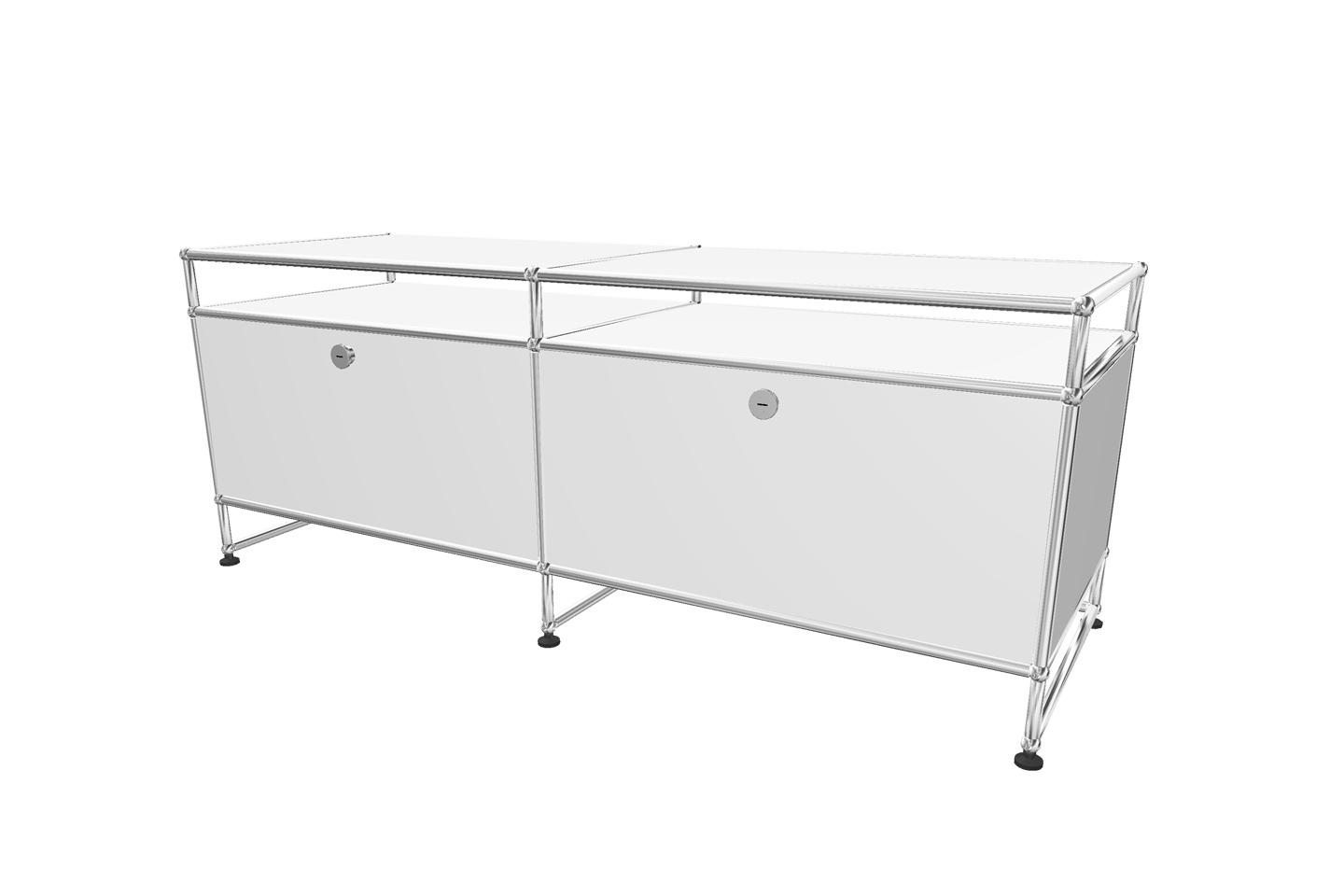 USM Haller TV-Board / Lowboard mit Sockel und Aufsatz Tiefe 50 cm