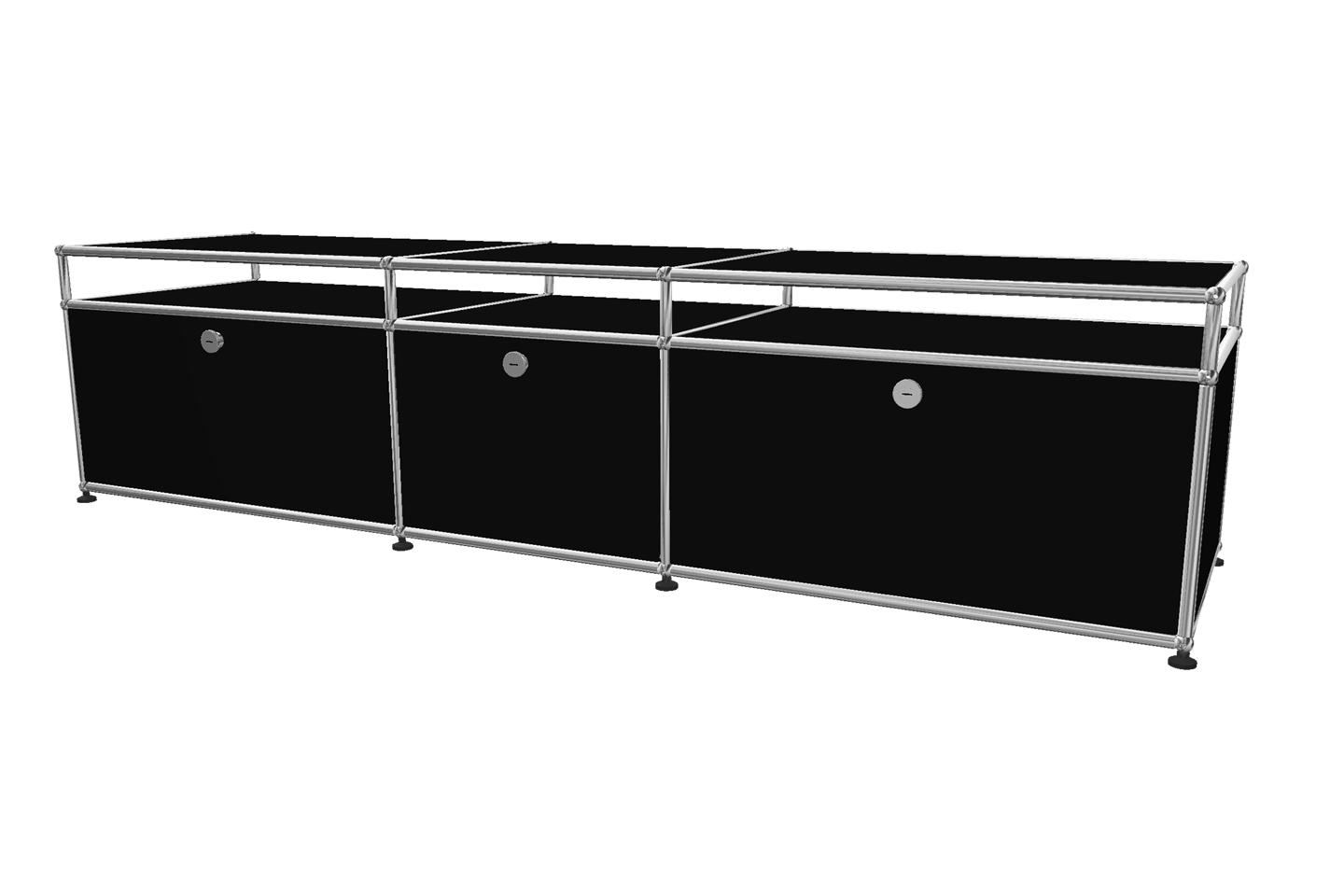 USM Haller TV-Board / Lowboard mit Aufsatz Tiefe 50 cm