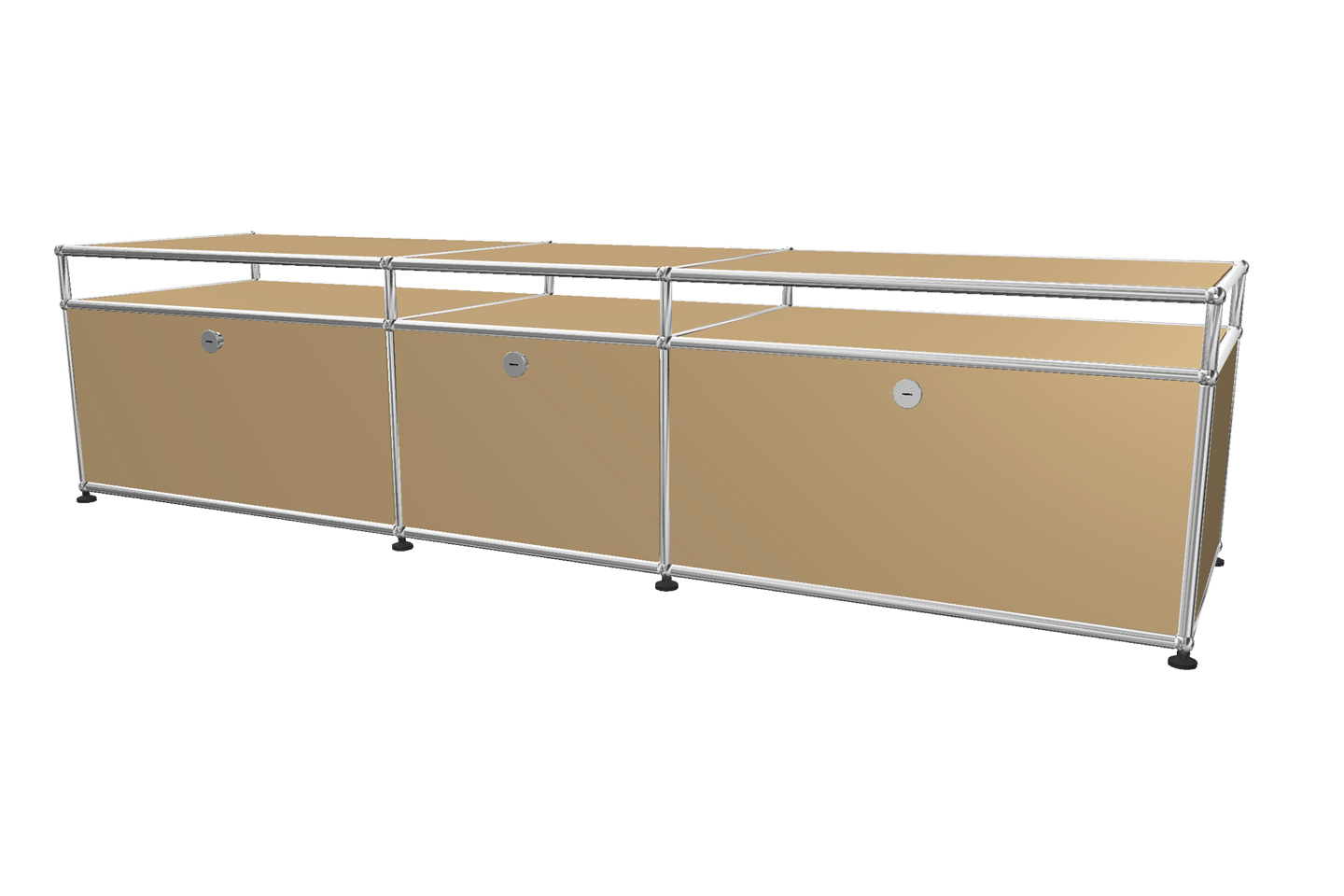 USM Haller TV-Board / Lowboard mit Aufsatz Tiefe 50 cm
