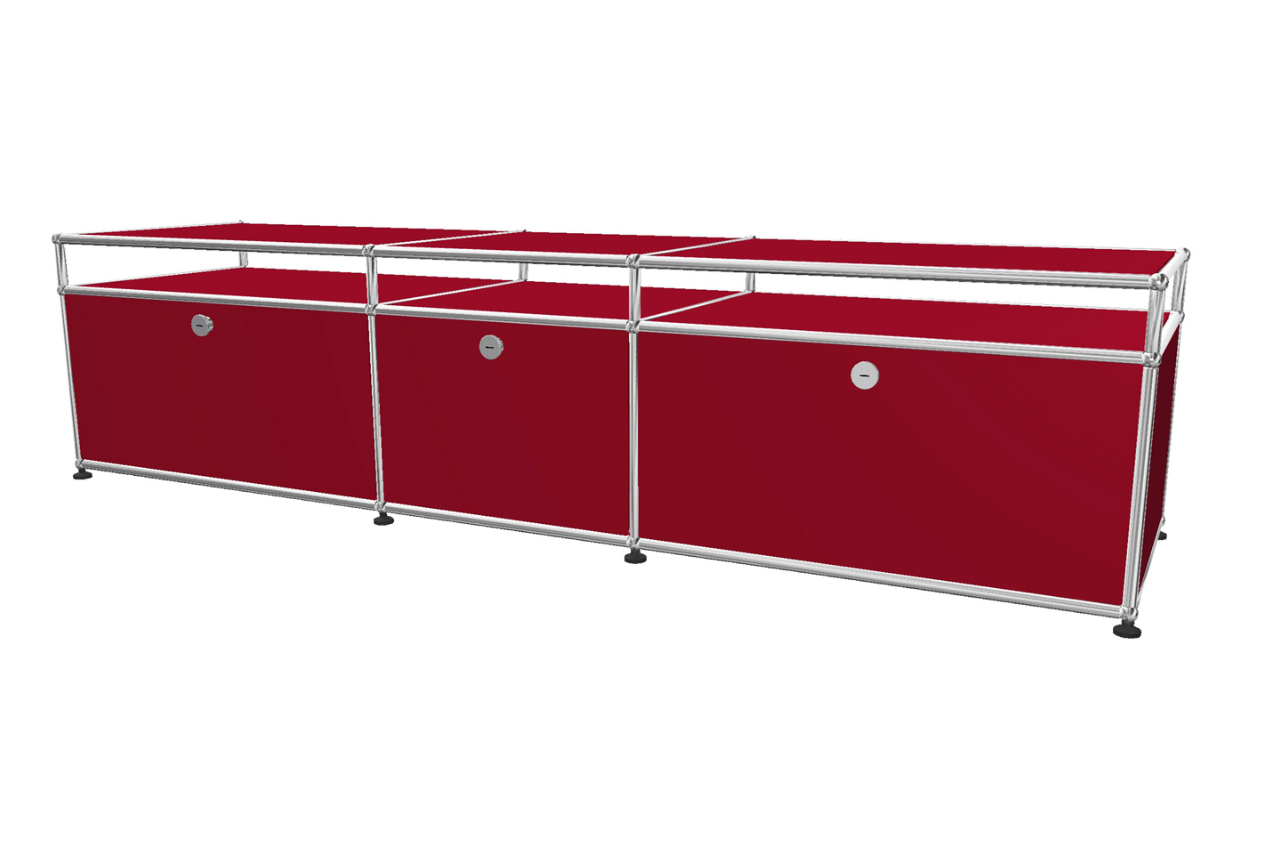 USM Haller TV-Board / Lowboard mit Aufsatz Tiefe 50 cm