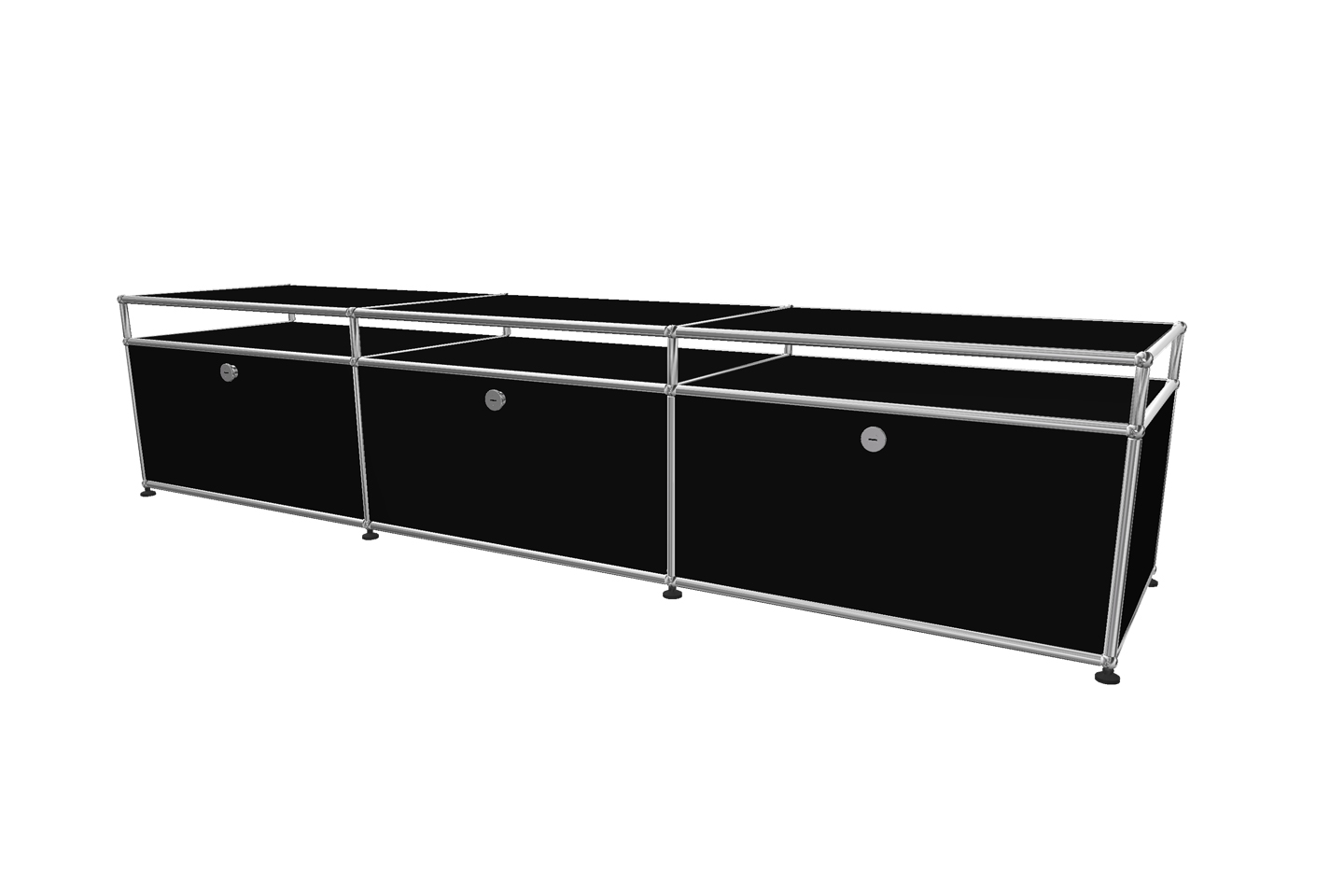 USM Haller TV-Board / Lowboard mit Aufsatz Tiefe 50 cm