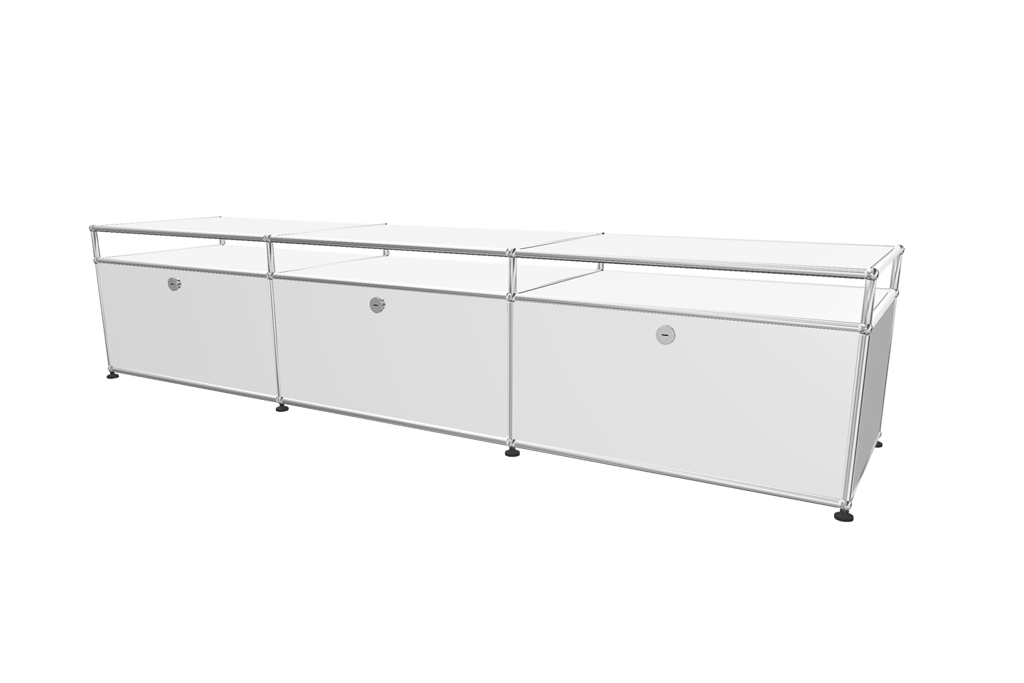 USM Haller TV-Board / Lowboard mit Aufsatz Tiefe 50 cm