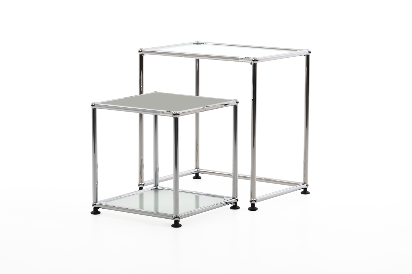 USM Haller Bijzettafel Grafietzwart RAL 9011 75 x 50 cm