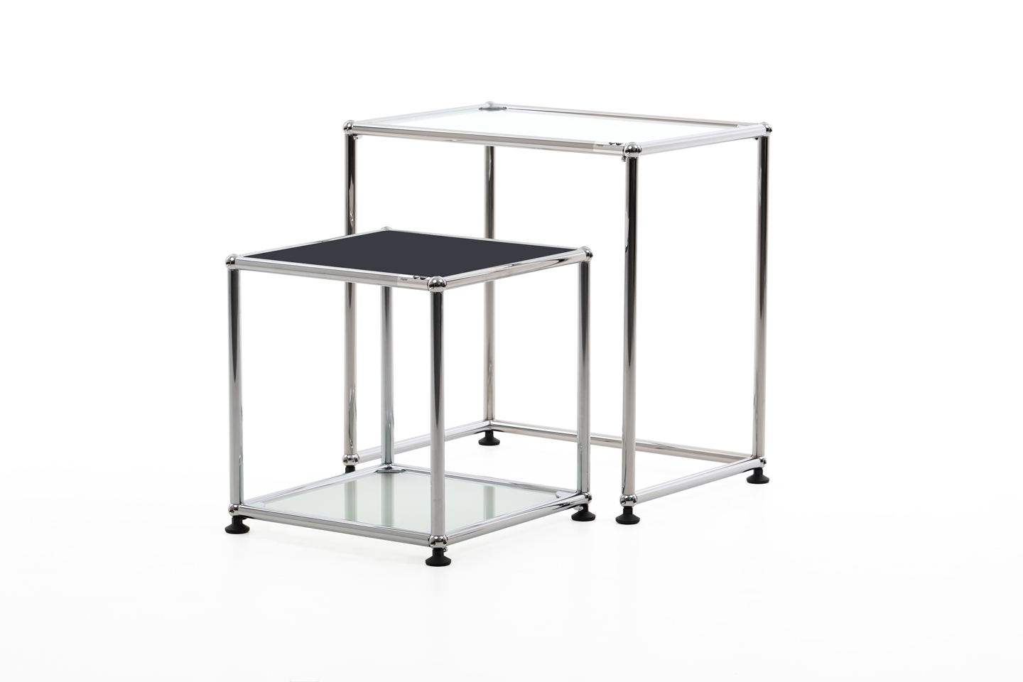 USM Haller Bijzettafel Grafietzwart RAL 9011 75 x 50 cm