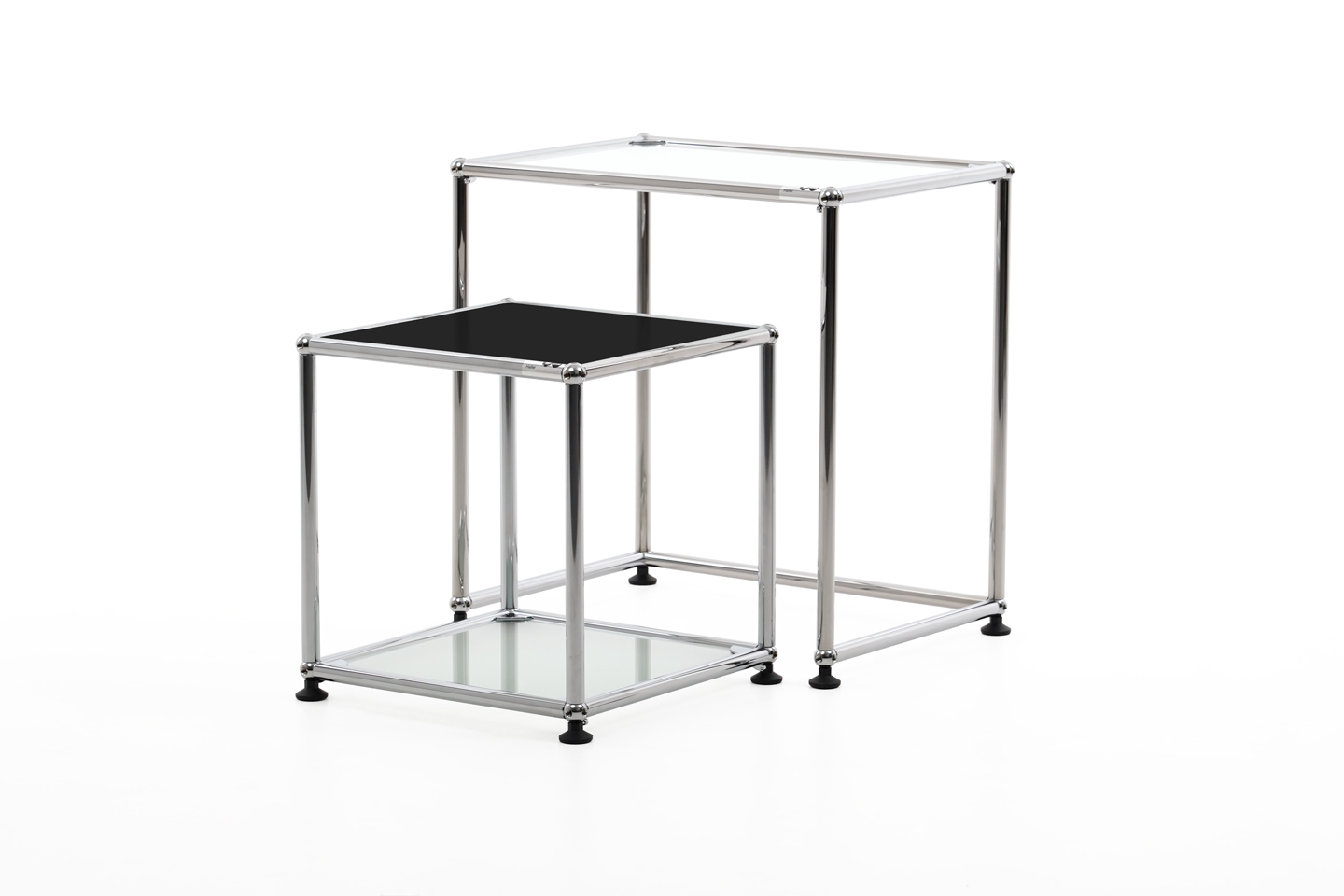 USM Haller Bijzettafel Grafietzwart RAL 9011 75 x 50 cm