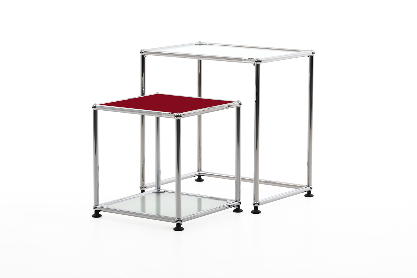 USM Haller Bijzettafel Grafietzwart RAL 9011 75 x 50 cm