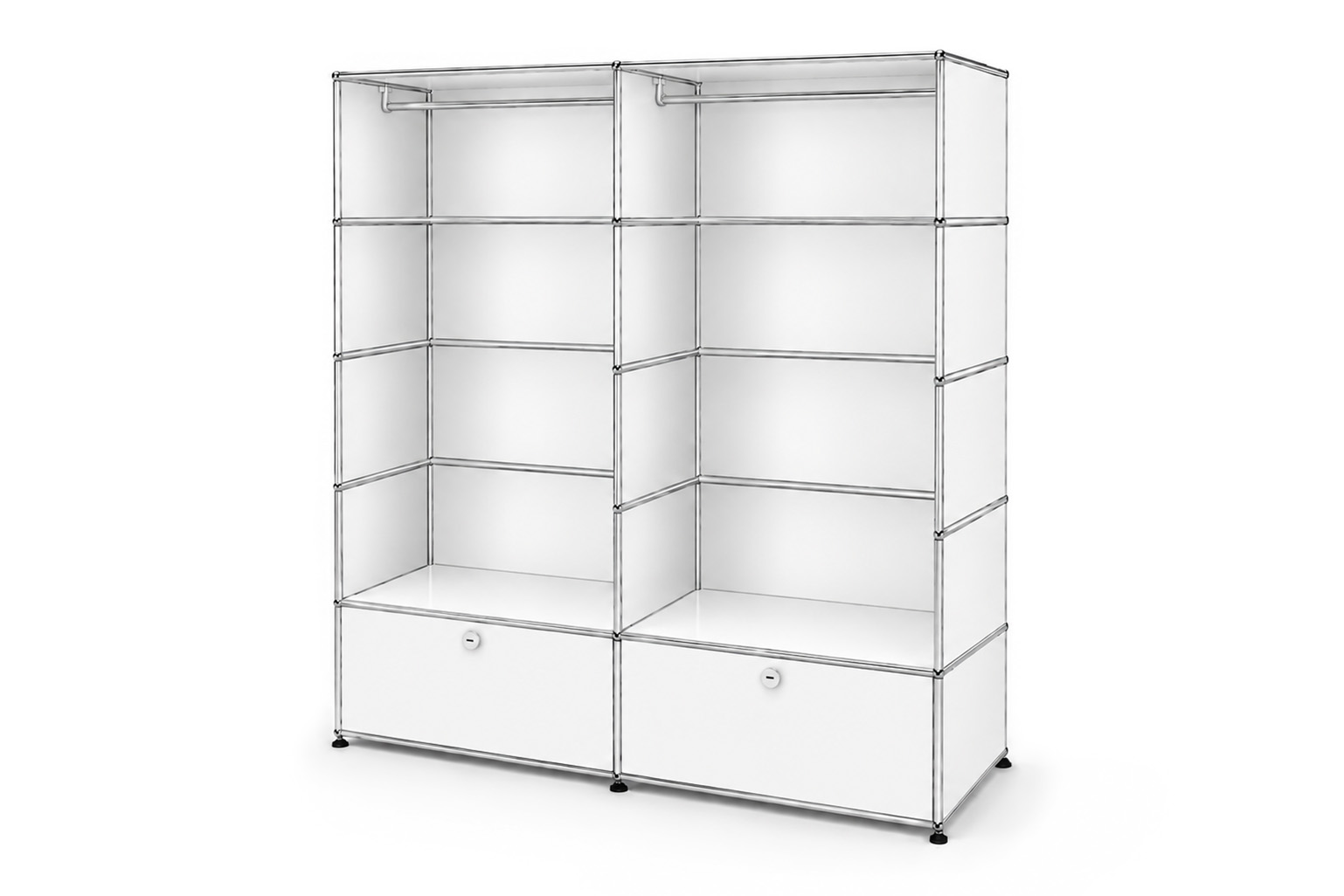 USM Haller Garderobenschrank mit Klapptüren Tiefe 50 cm
