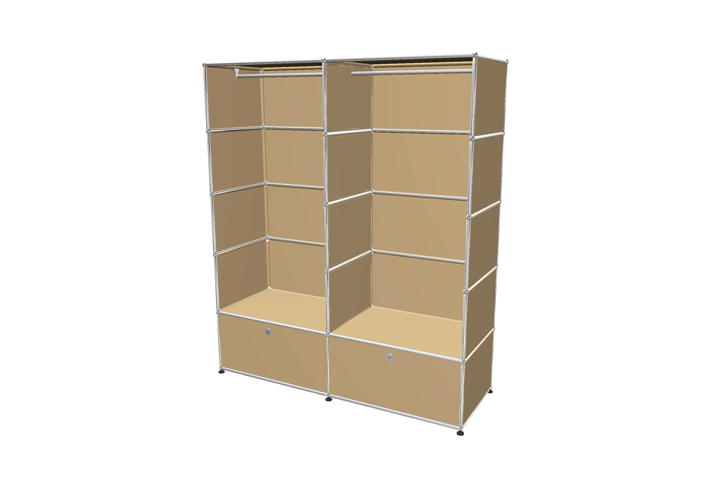 USM Haller Garderobenschrank mit Klapptüren Tiefe 50 cm