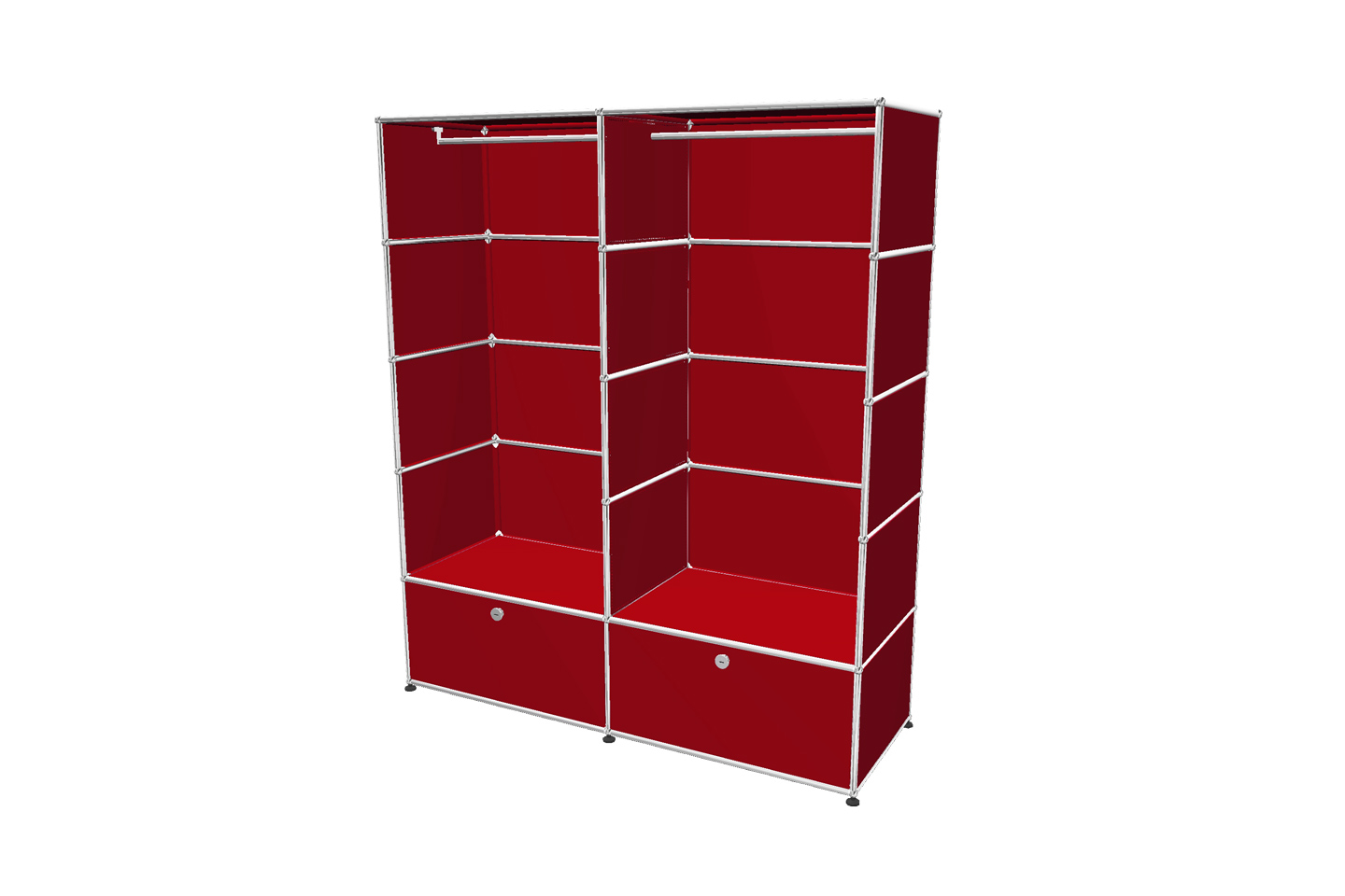 USM Haller Garderobenschrank mit Klapptüren Tiefe 50 cm