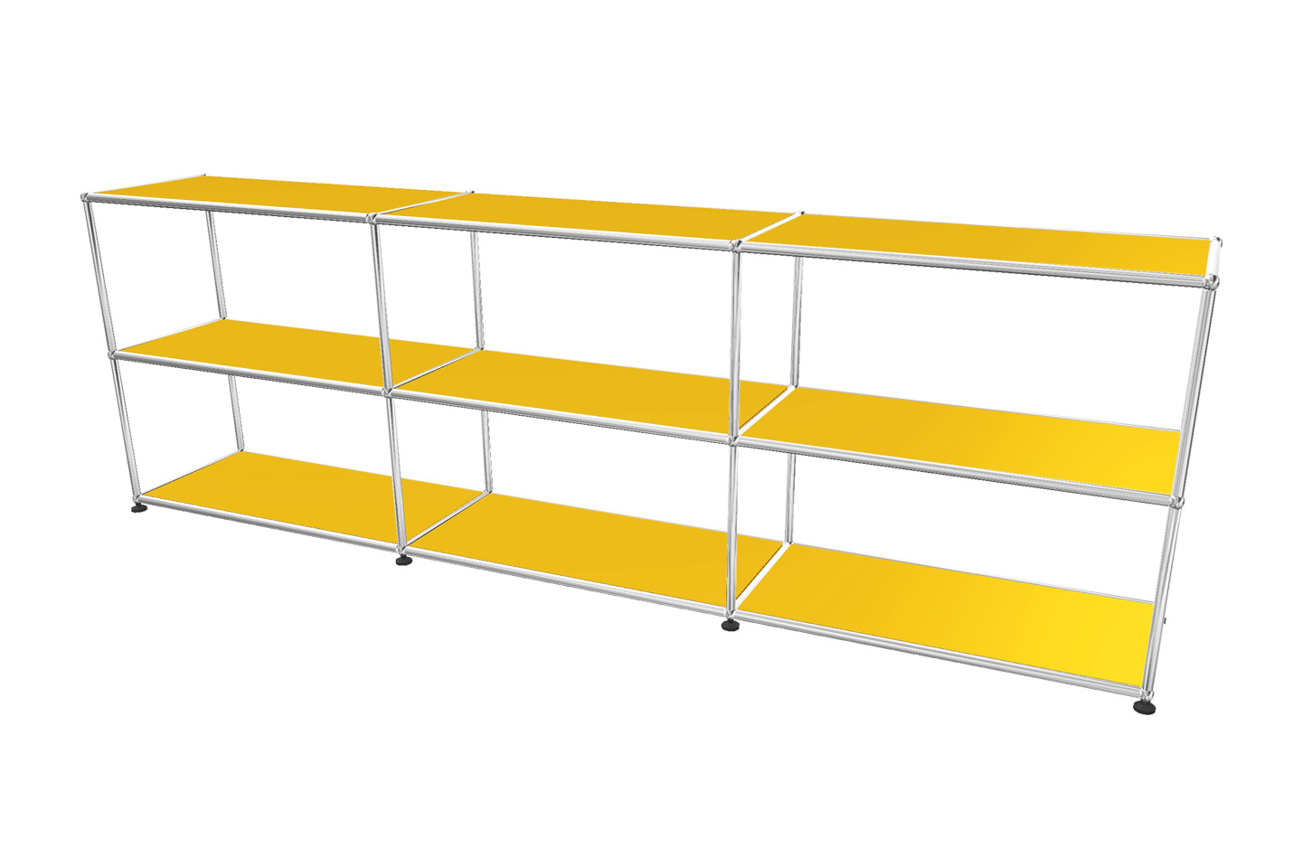 USM Haller Regal / Bücherregal in Breite 225 cm x Tiefe 35 cm