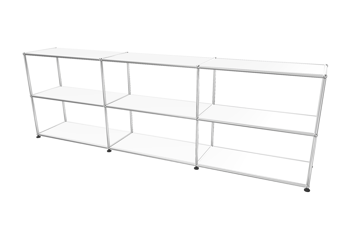 USM Haller Regal / Bücherregal in Breite 225 cm x Tiefe 35 cm