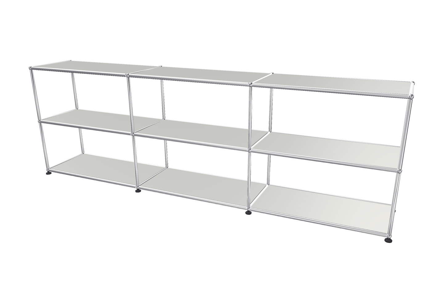 USM Haller Regal / Bücherregal in Breite 225 cm x Tiefe 35 cm