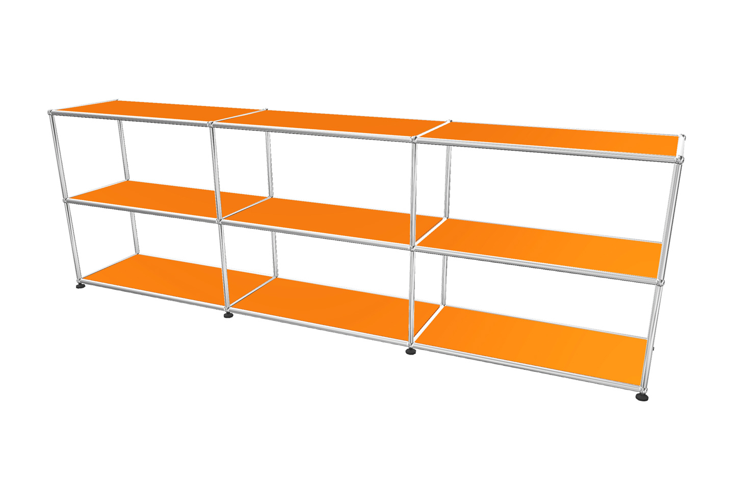 USM Haller Regal / Bücherregal in Breite 225 cm x Tiefe 35 cm