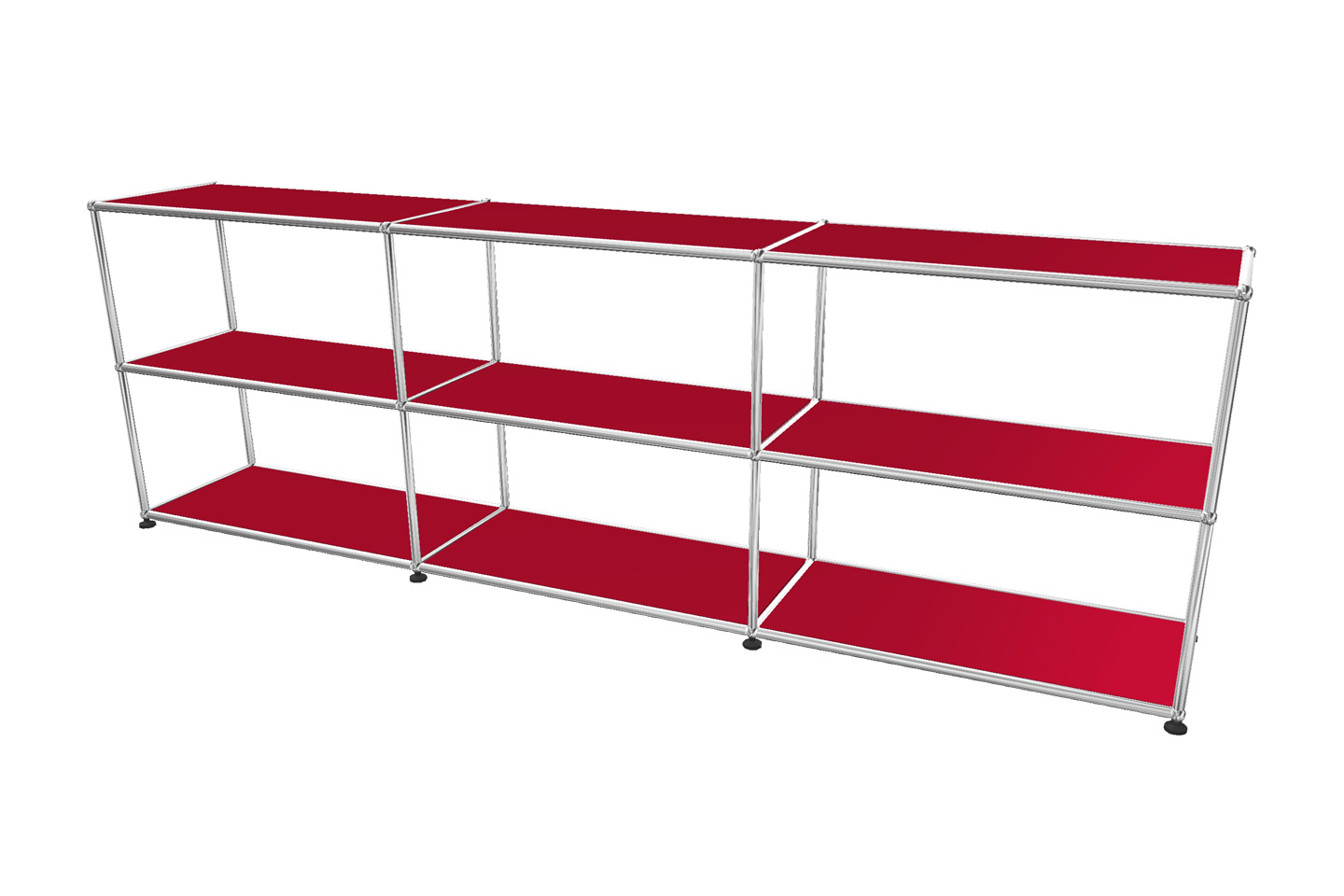 USM Haller Regal / Bücherregal in Breite 225 cm x Tiefe 35 cm