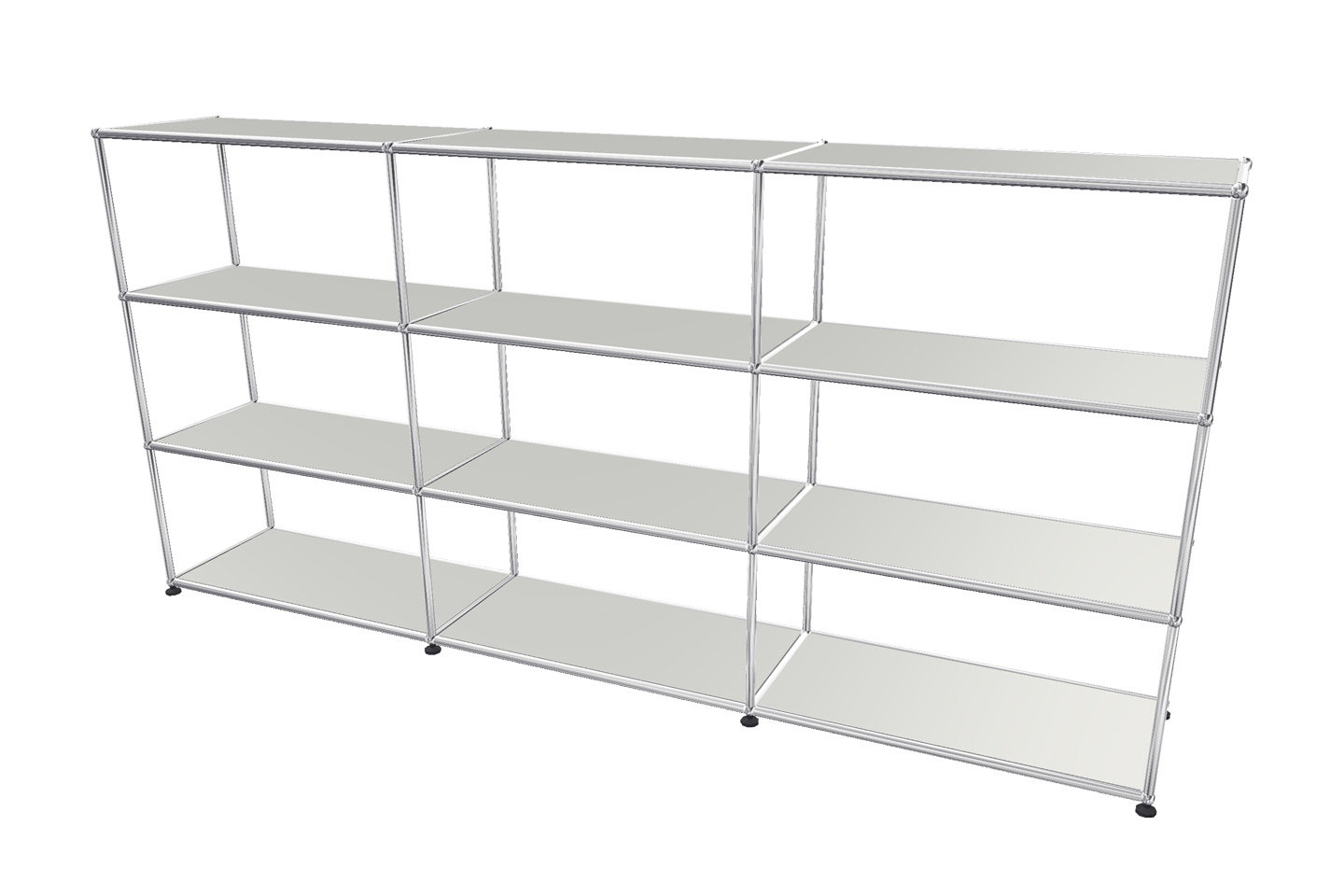 USM Haller Regal / Bücherregal in Breite 225 cm x Tiefe 35 cm