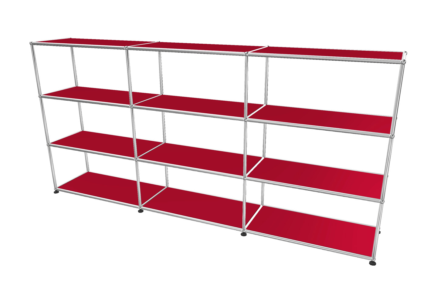 USM Haller Regal / Bücherregal in Breite 225 cm x Tiefe 35 cm