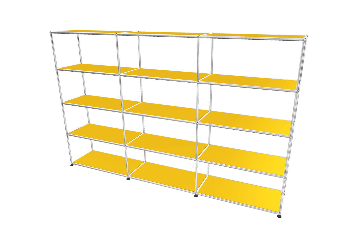 USM Haller Regal / Bücherregal in Breite 225 cm x Tiefe 35 cm