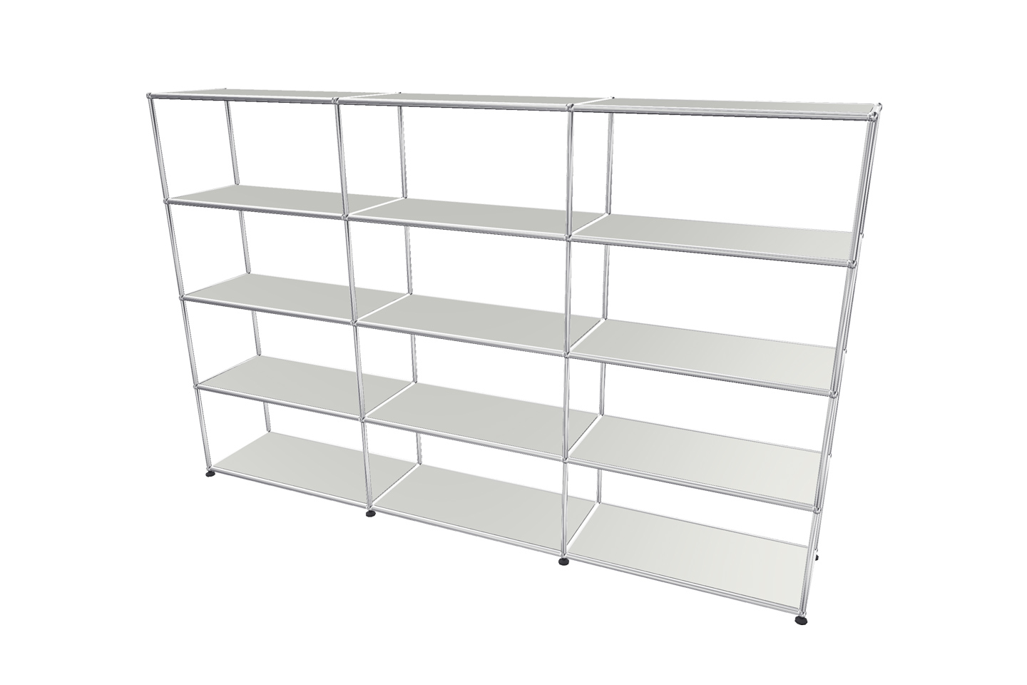 USM Haller Regal / Bücherregal in Breite 225 cm x Tiefe 35 cm