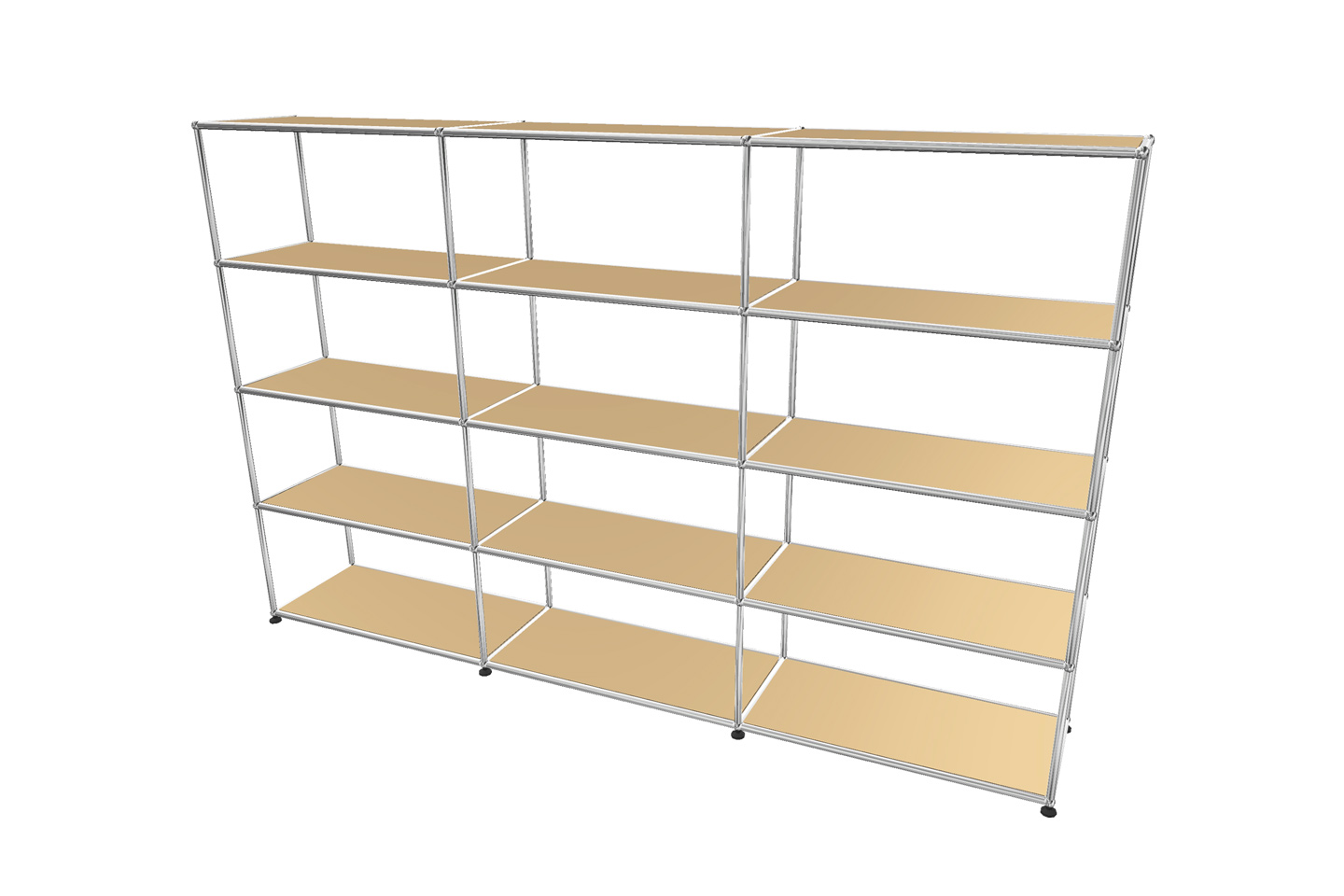 USM Haller Regal / Bücherregal in Breite 225 cm x Tiefe 35 cm