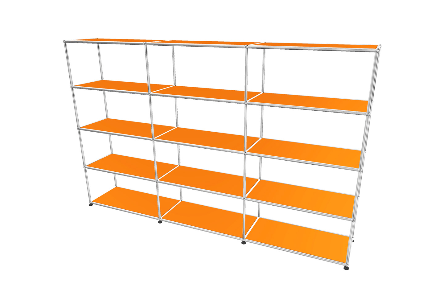 USM Haller Regal / Bücherregal in Breite 225 cm x Tiefe 35 cm