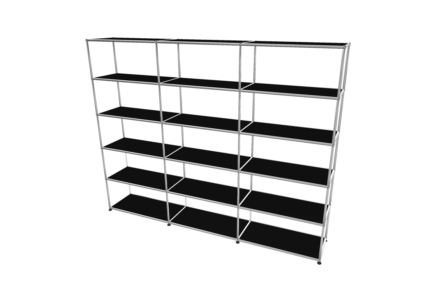 USM Haller Regal / Bücherregal in Breite 225 cm x Tiefe 35 cm