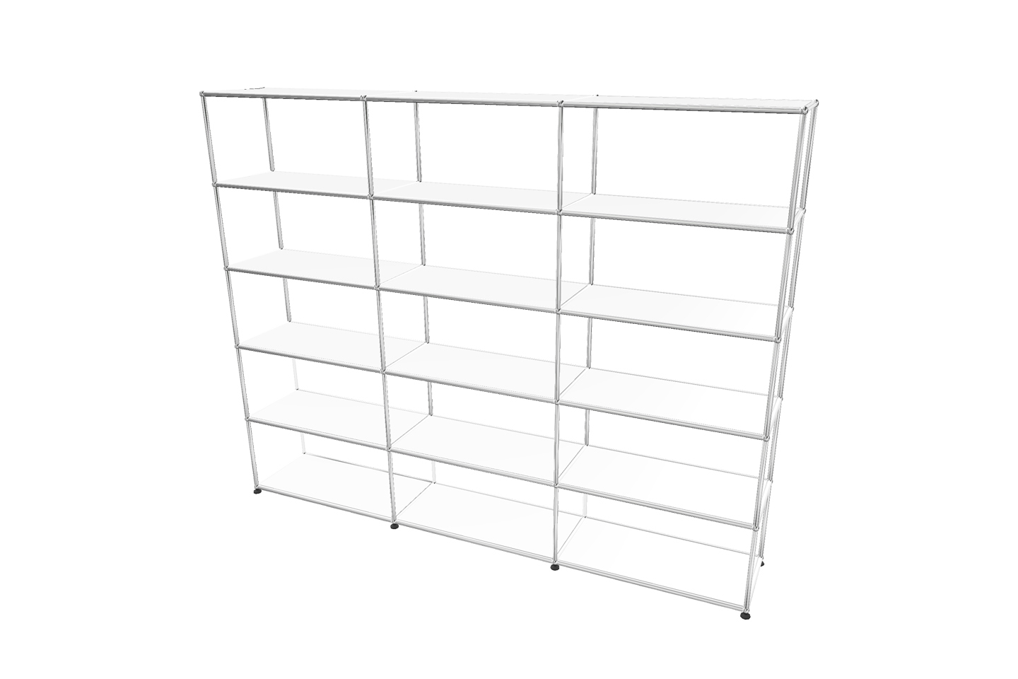 USM Haller Regal / Bücherregal in Breite 225 cm x Tiefe 35 cm