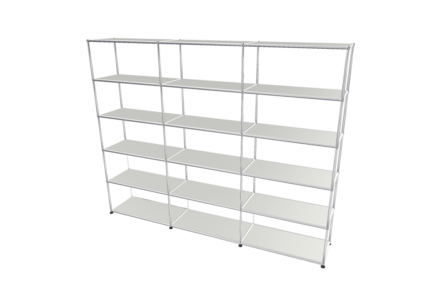 USM Haller Regal / Bücherregal in Breite 225 cm x Tiefe 35 cm