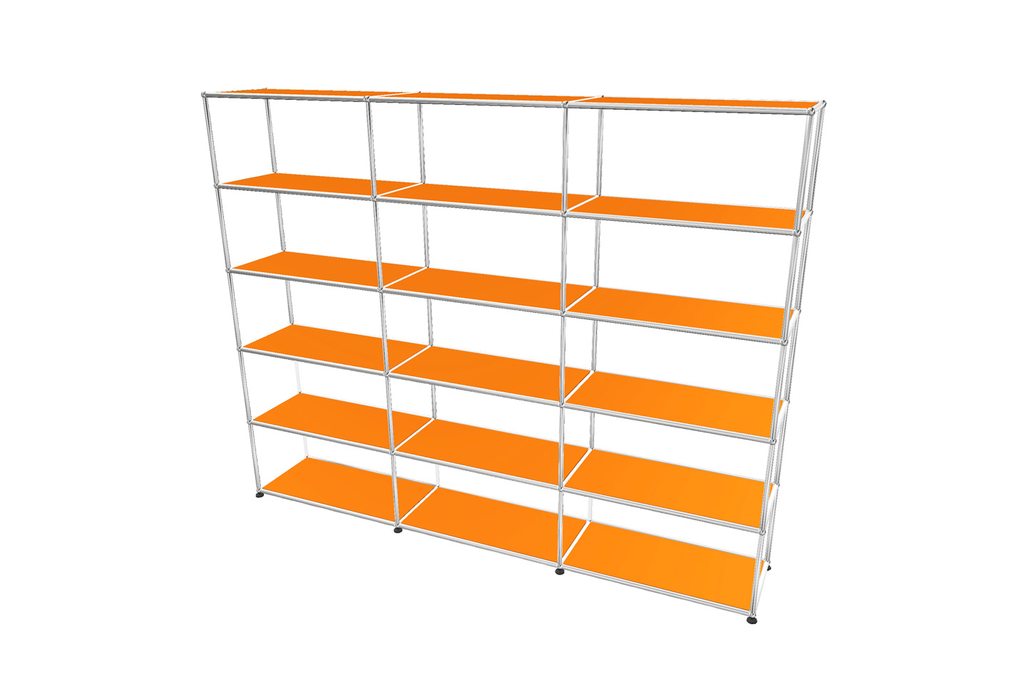 USM Haller Regal / Bücherregal in Breite 225 cm x Tiefe 35 cm