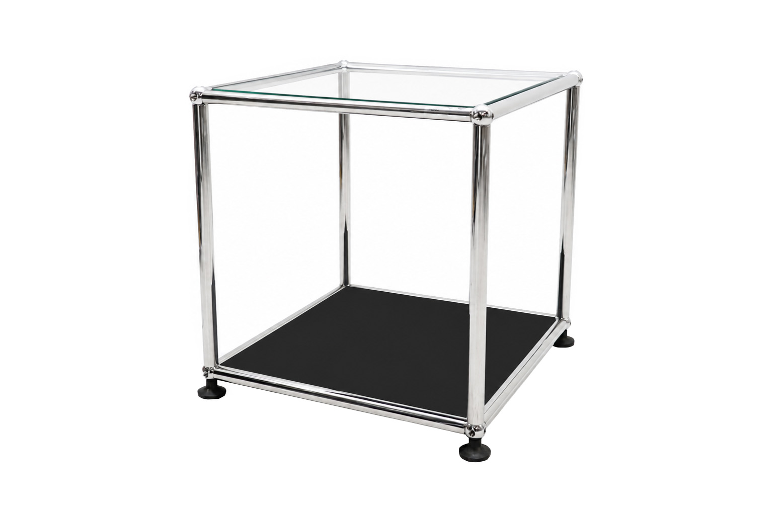 USM Haller Beistelltisch Klarglas 35 x 35 cm