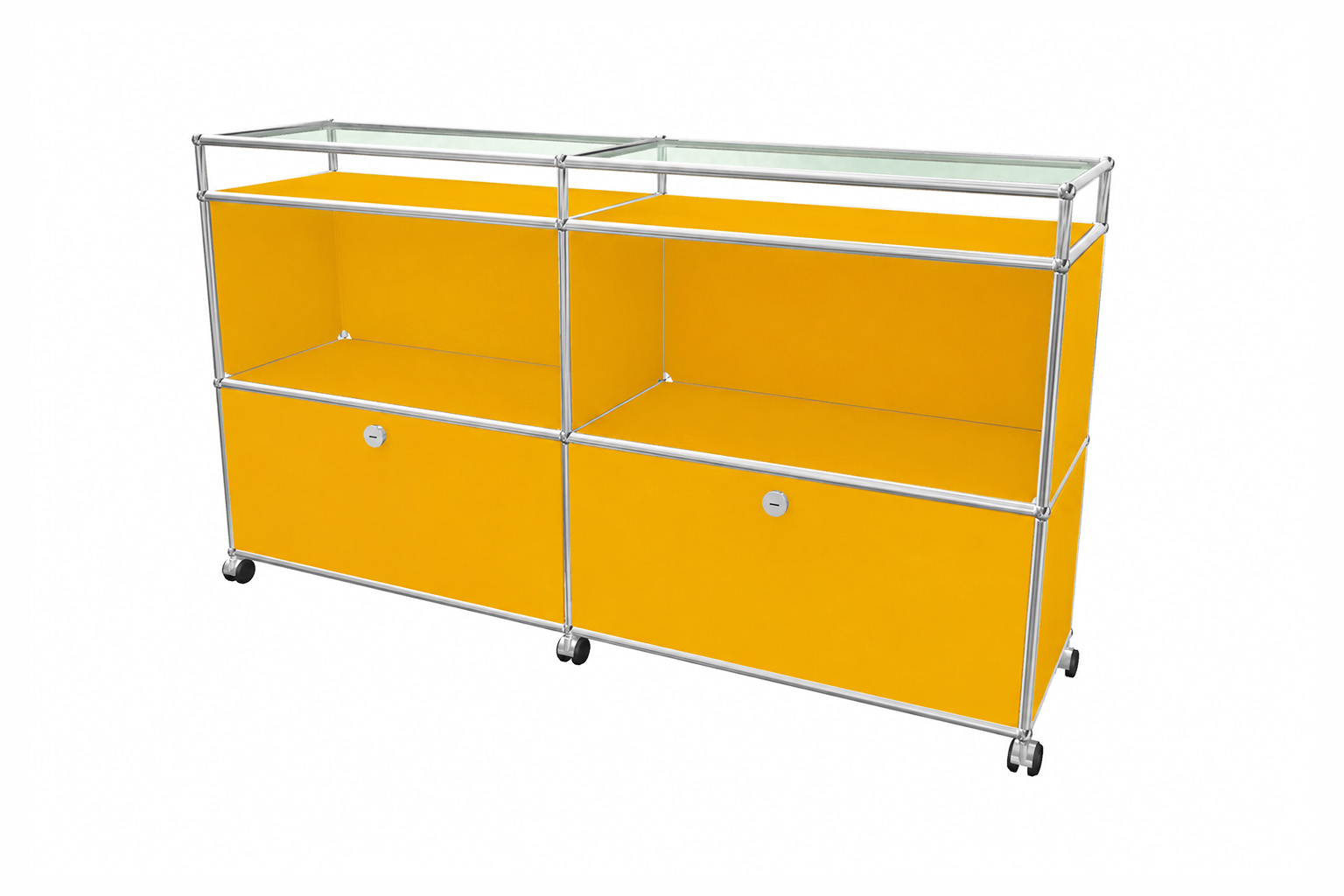 USM Haller Sideboard mit Glastablaren