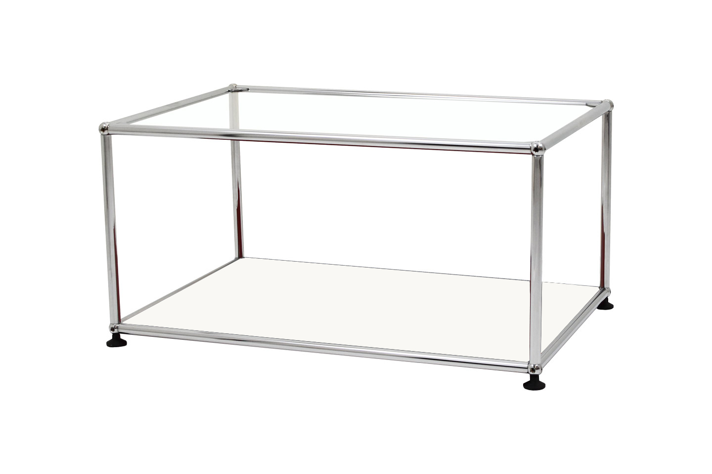 USM Haller Beistelltisch Klarglas 75 x 50 cm