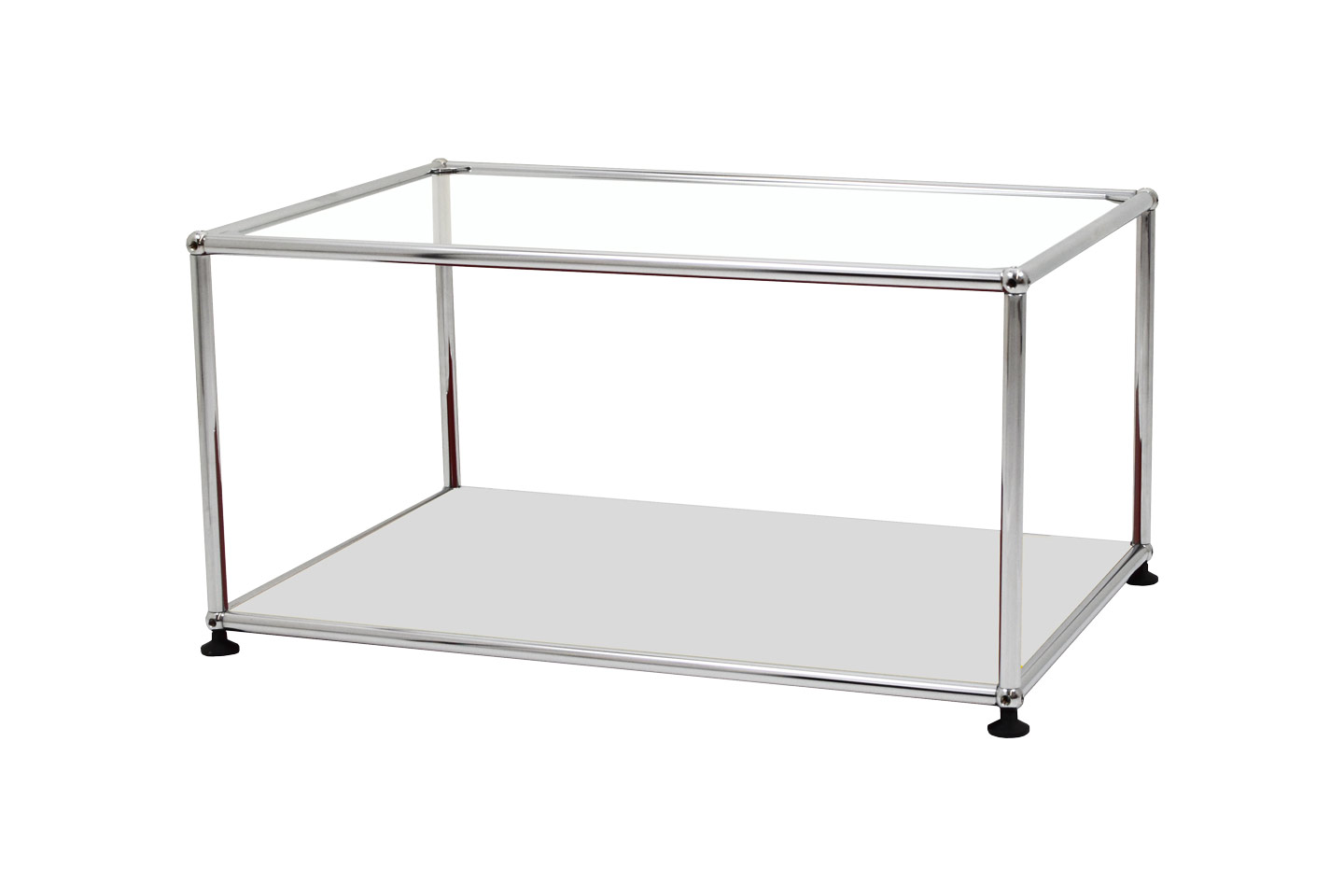 USM Haller Beistelltisch Klarglas 75 x 50 cm