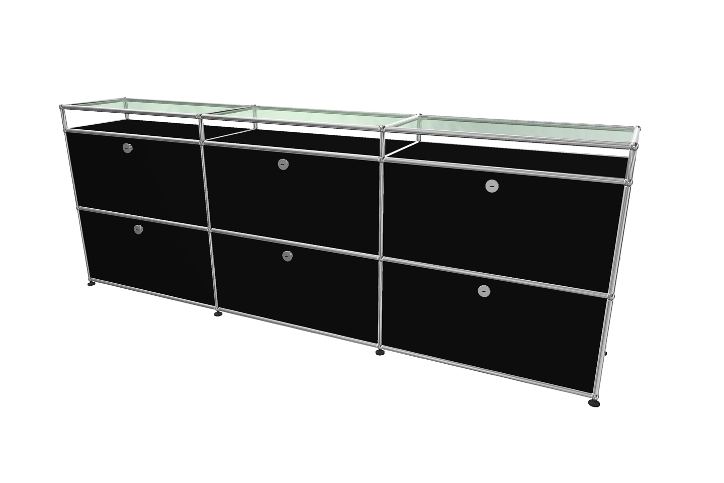 USM Haller Sideboard mit Glastablaren