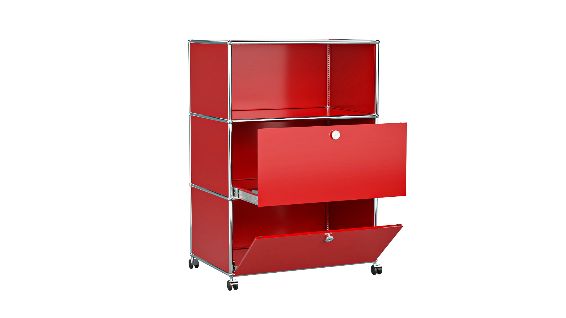 USM Haller Sideboard frei konfigurierbar in Breite 75 cm x Tiefe 50 cm | Individualisierbare Sideboards | USM Haller | Marken & Produkte - Designklassiker