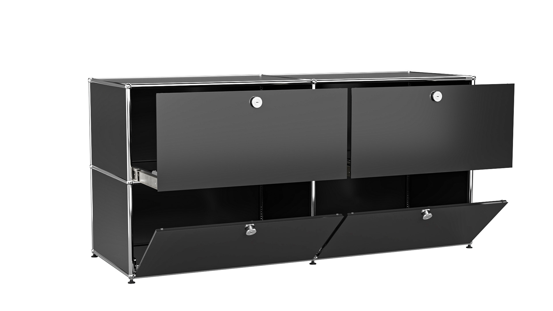 USM Haller Sideboard individualisierbar in Breite 150 cm x Tiefe 50 cm