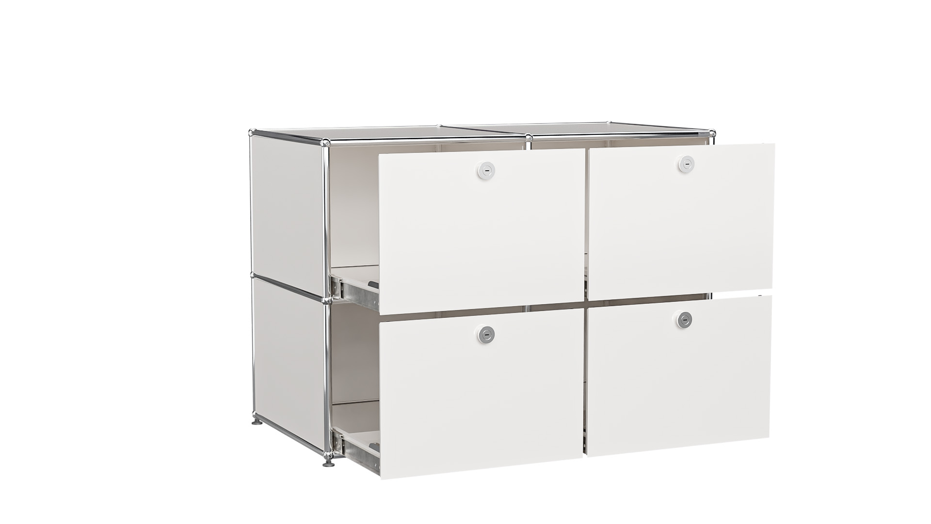USM Haller Sideboard frei konfigurierbar in Breite 100 cm x Tiefe 50 cm | Individualisierbare Sideboards | USM Haller | Marken & Produkte - Designklassiker
