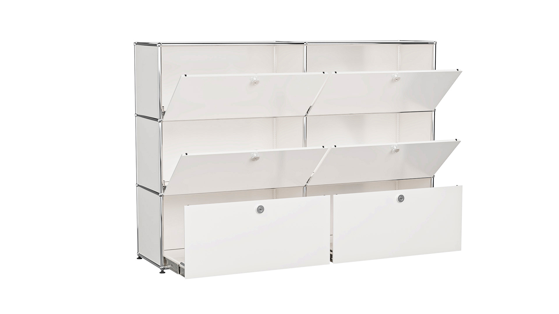 USM Haller Sideboard individualisierbar in Breite 150 cm x Tiefe 35 cm