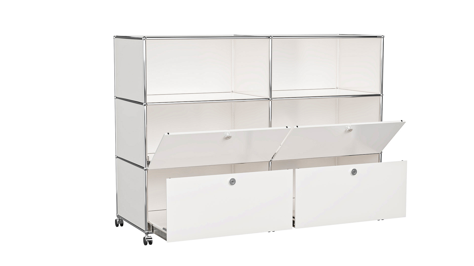 USM Haller Sideboard individualisierbar in Breite 150 cm x Tiefe 50 cm