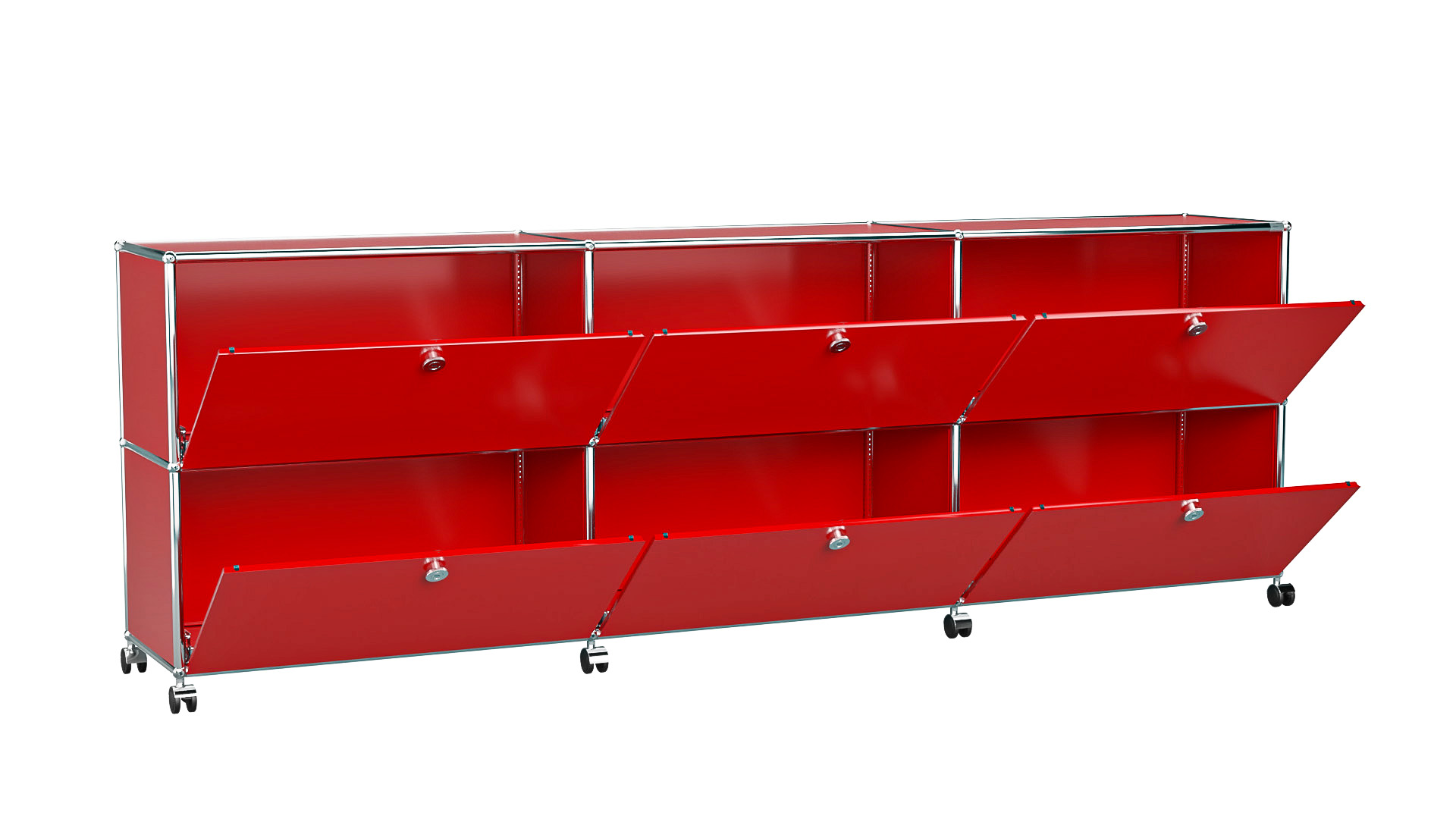 USM Haller Sideboard individualisierbar in Breite 225 cm x Tiefe 35 cm