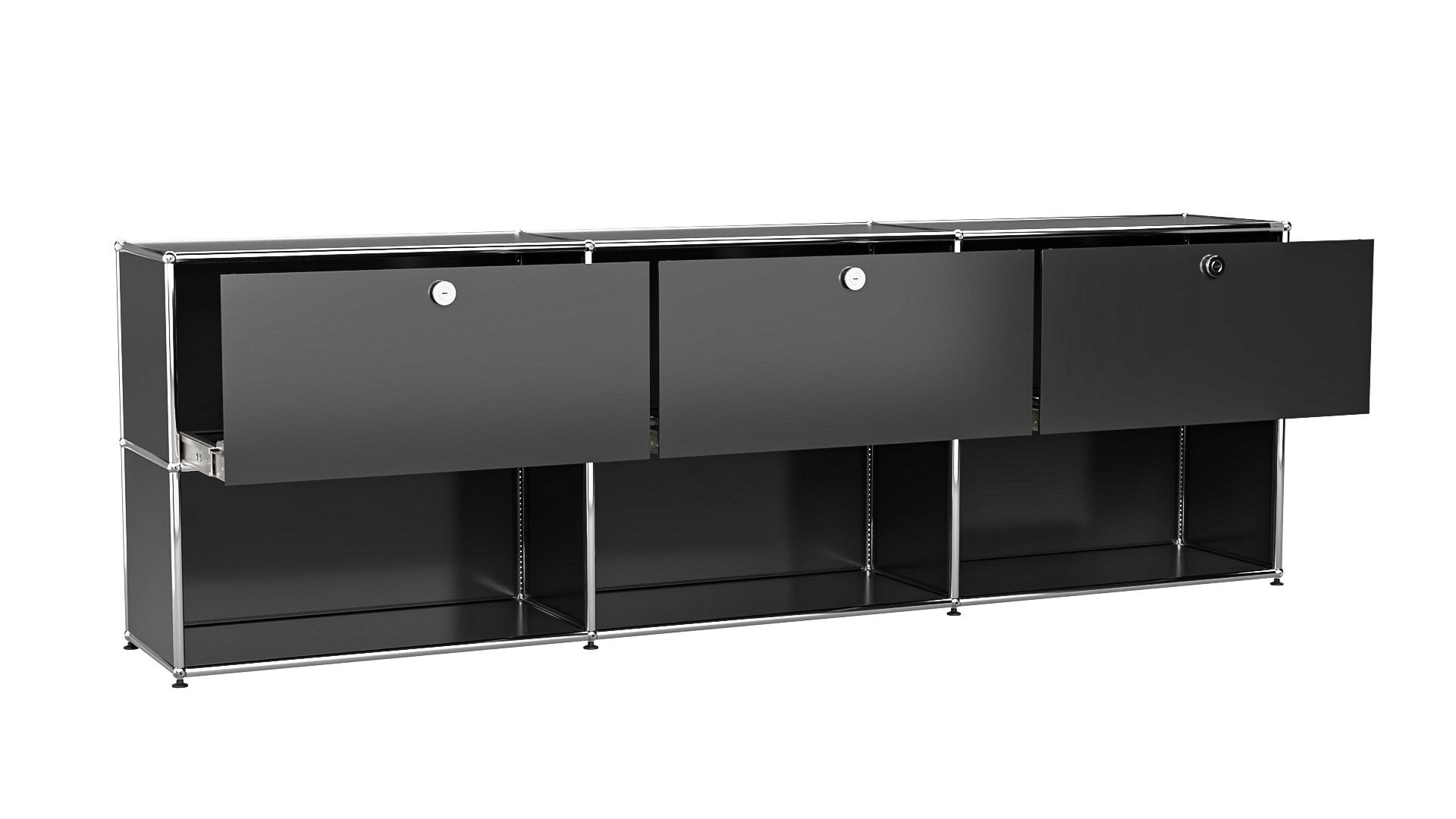 USM Haller Sideboard individualisierbar in Breite 225 cm x Tiefe 35 cm ...