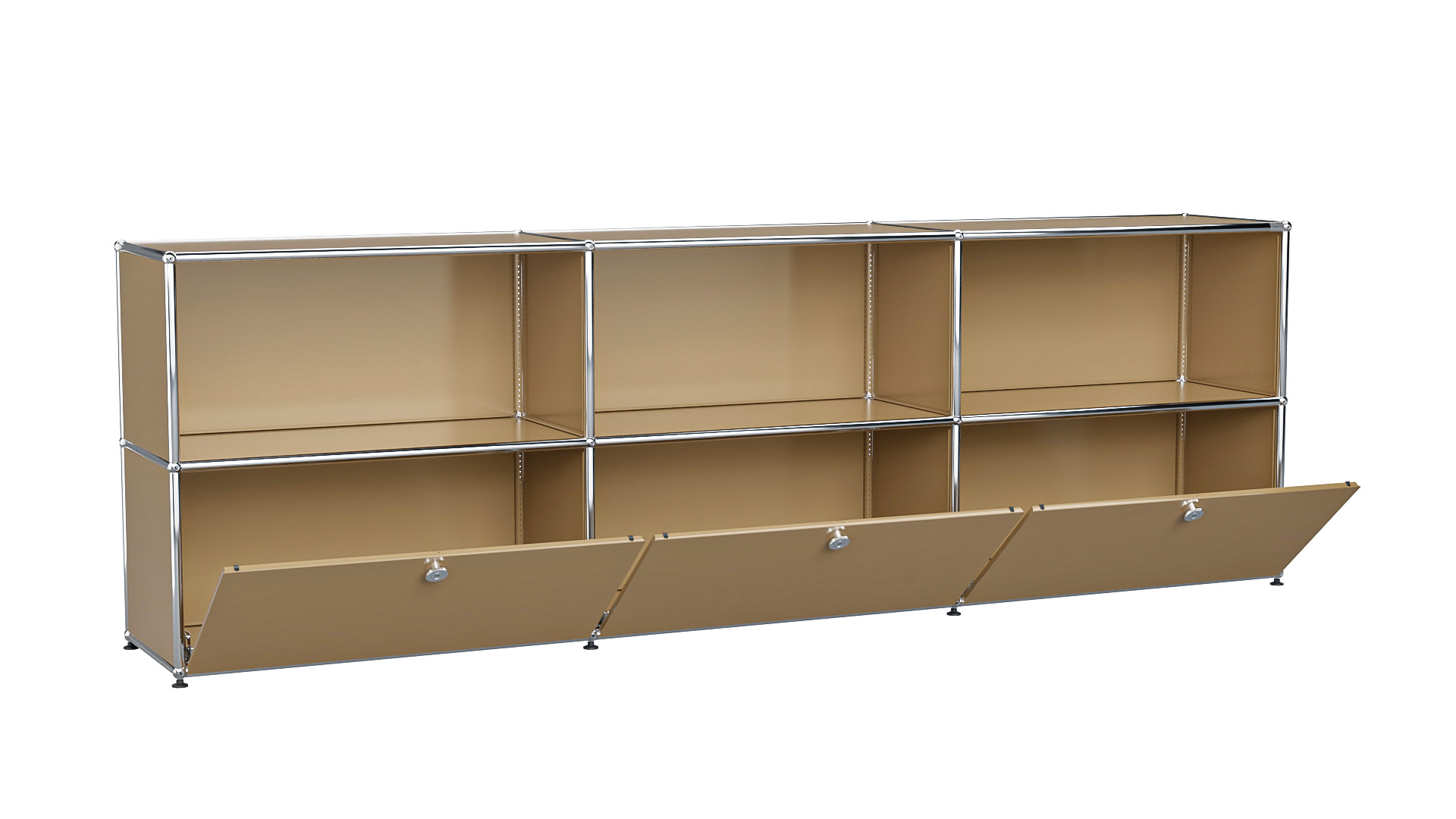 USM Haller Sideboard individualisierbar in Breite 225 cm x Tiefe 35 cm
