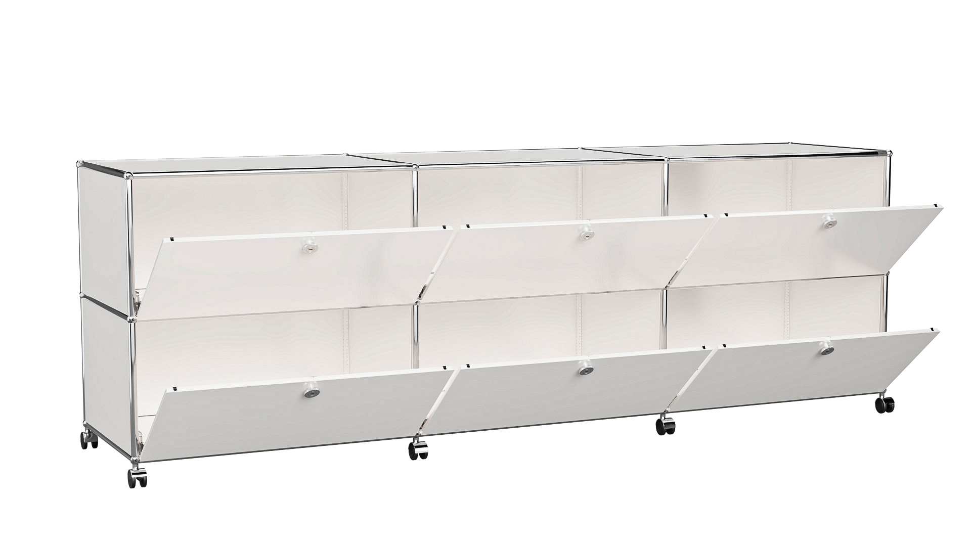 USM Haller Sideboard individualisierbar in Breite 225 cm x Tiefe 50 cm
