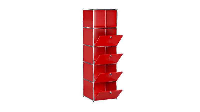 USM Haller Regal individualisierbar in Breite 50 cm x Tiefe 50 cm