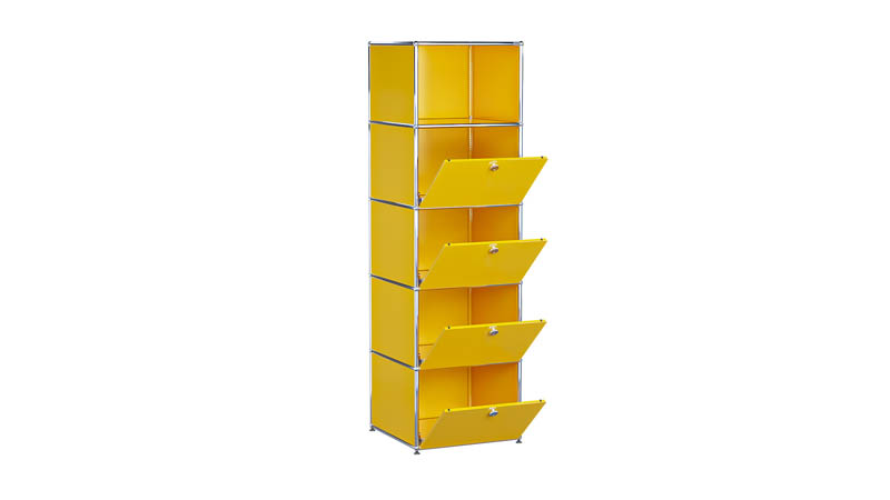USM Haller Regal individualisierbar in Breite 50 cm x Tiefe 50 cm