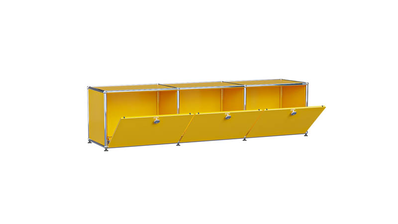 USM Haller Lowboard individualisierbar in Breite 150 cm x Tiefe 35 cm